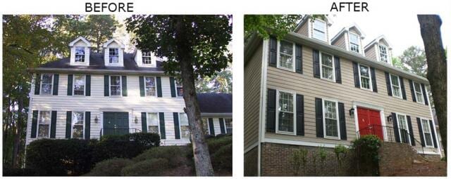 Big House Before And After Painting — Painting in Tucker, GA