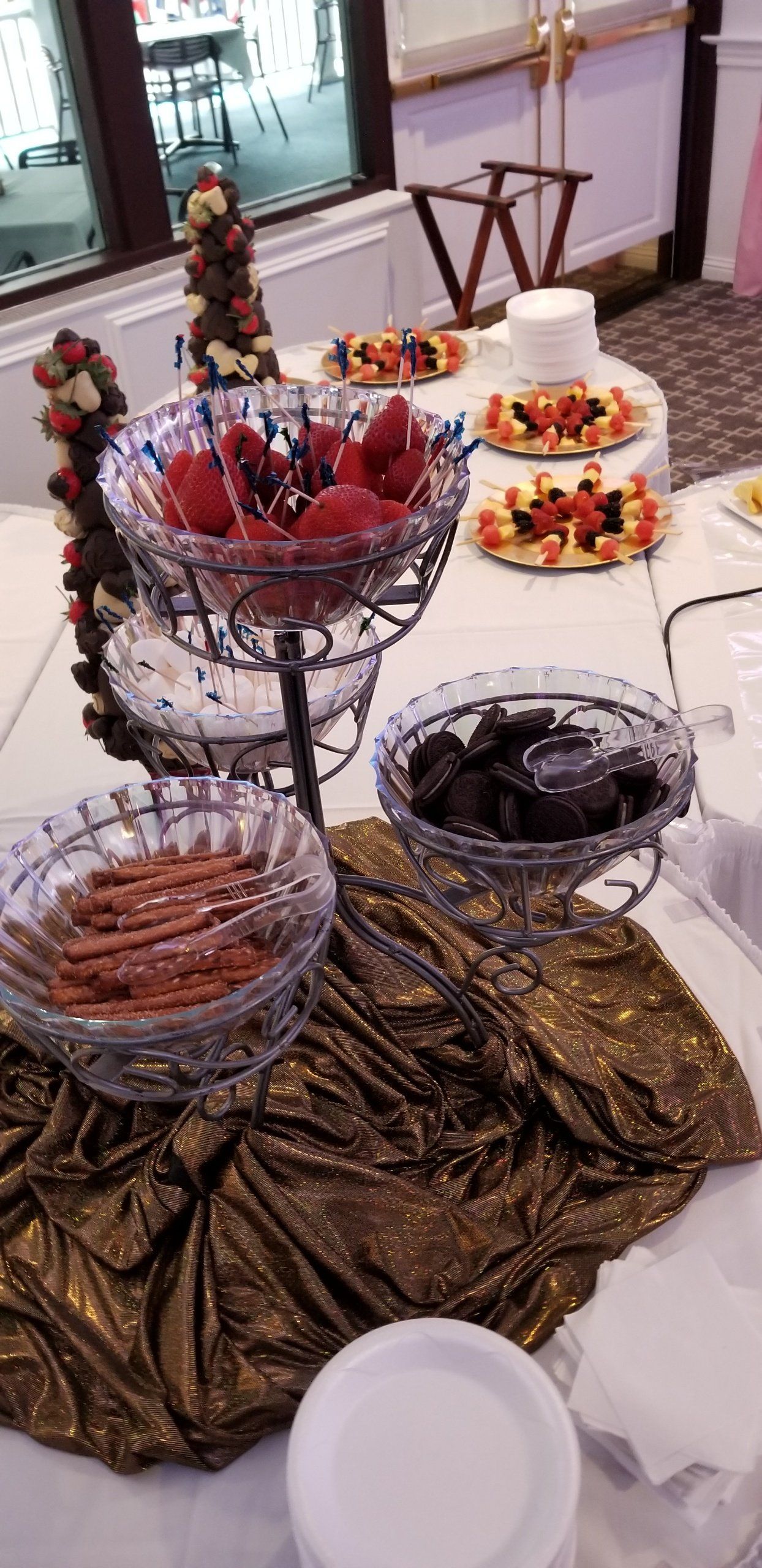 There are many different types of food on the table.