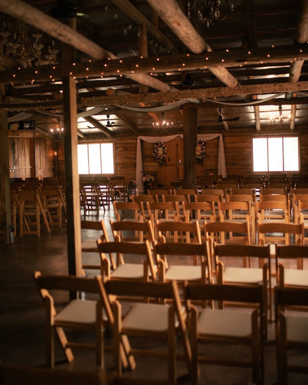 rustic barn wedding venue interior