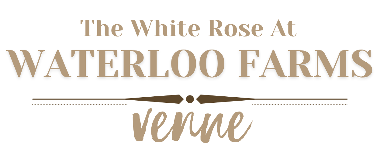 the white rose at waterloo farms logo