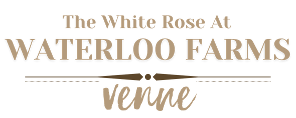 the white rose at waterloo farms logo
