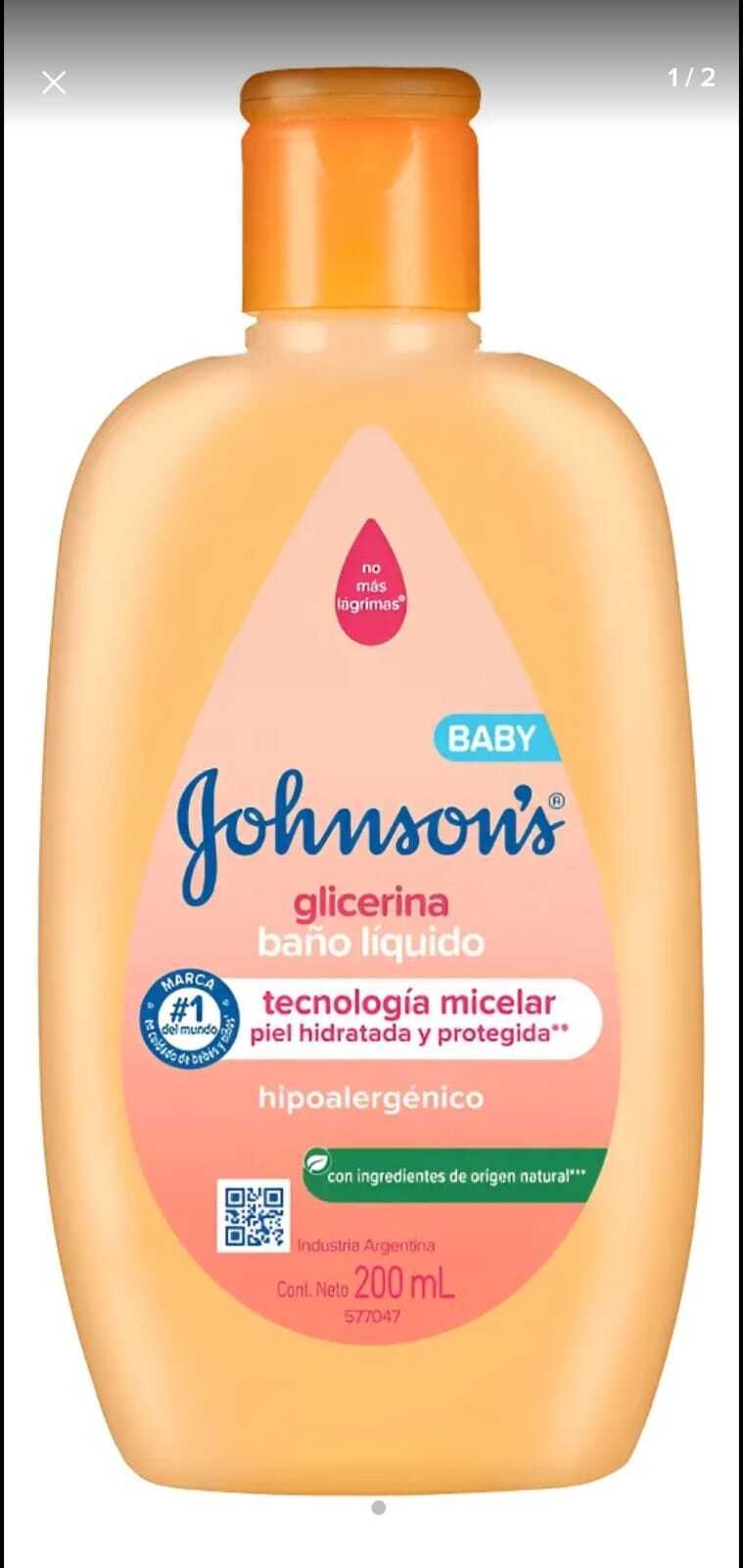 Baño liquido de glicerina Johnson´s Baby