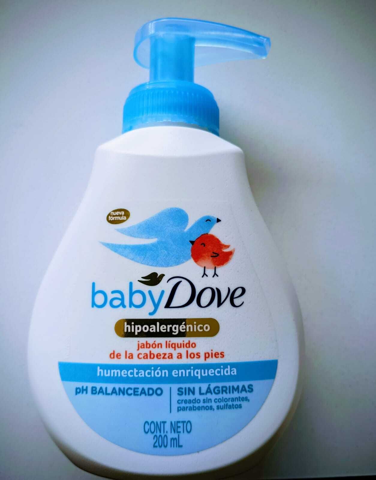 Jabon liquido Baby Dove por 200 ml
