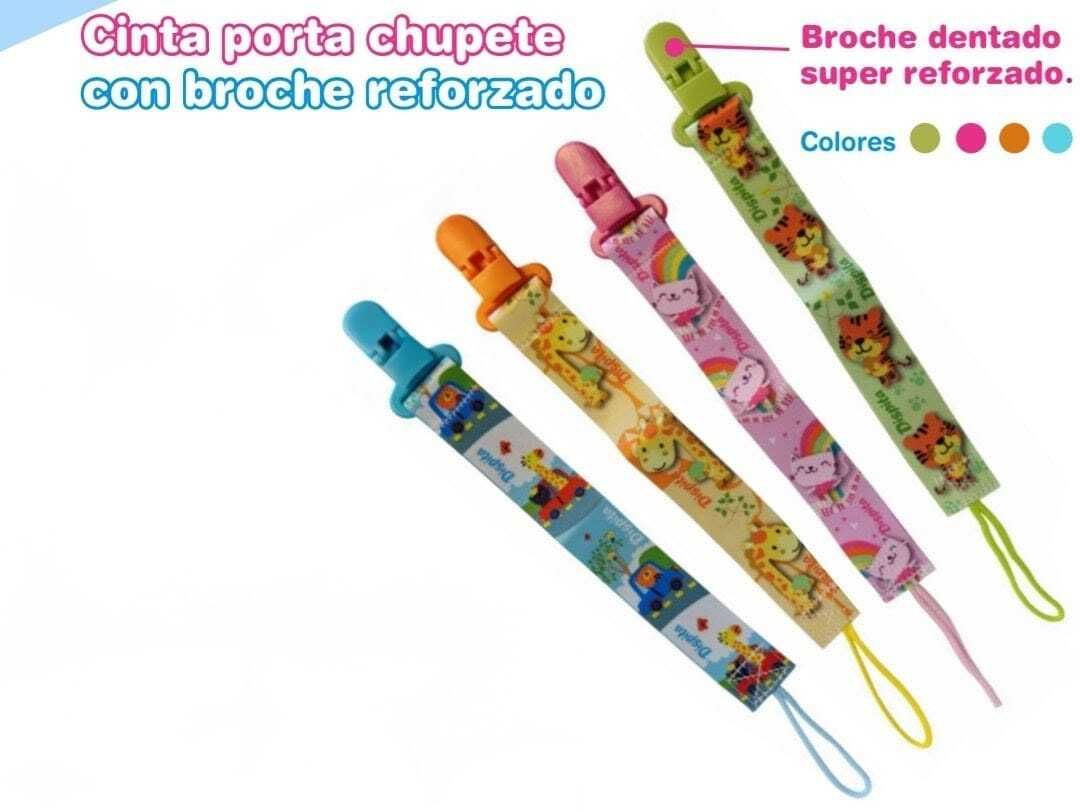 Cinta Porta chupete con broche reforzado