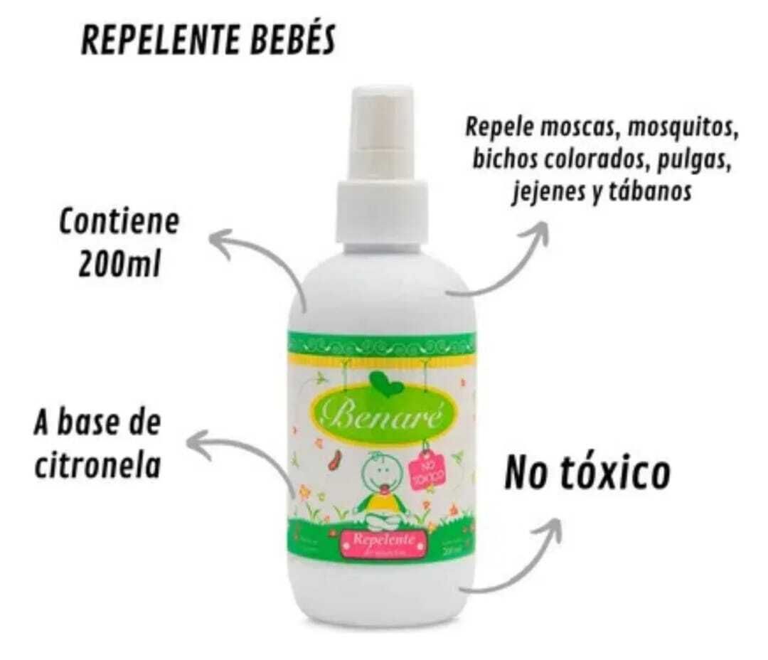 Repelente de insectos para niños Benare