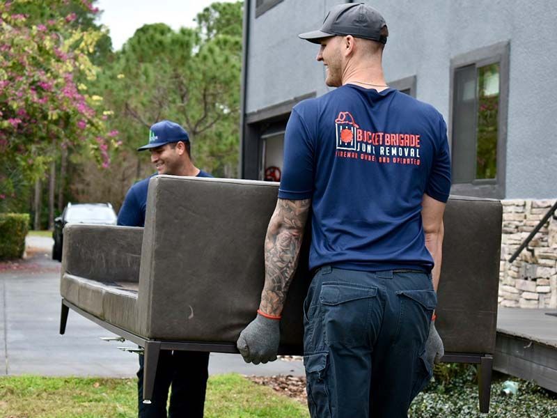 furniture removal & recycling, piano removal, , best junk removal company near me, clermont fl, bucket brigade junk removal