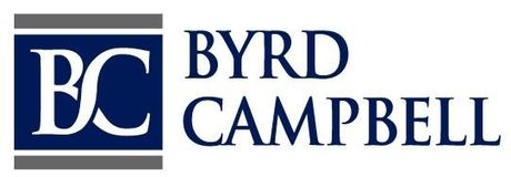 The byrd campbell logo is blue and white on a white background.