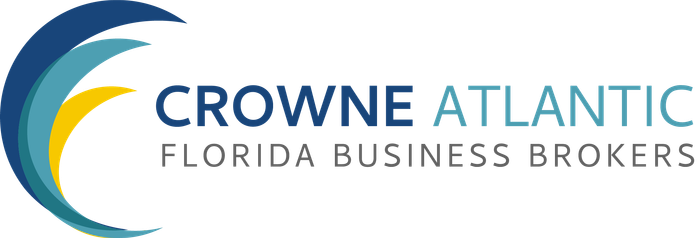 The logo for crowne atlantic florida business brokers