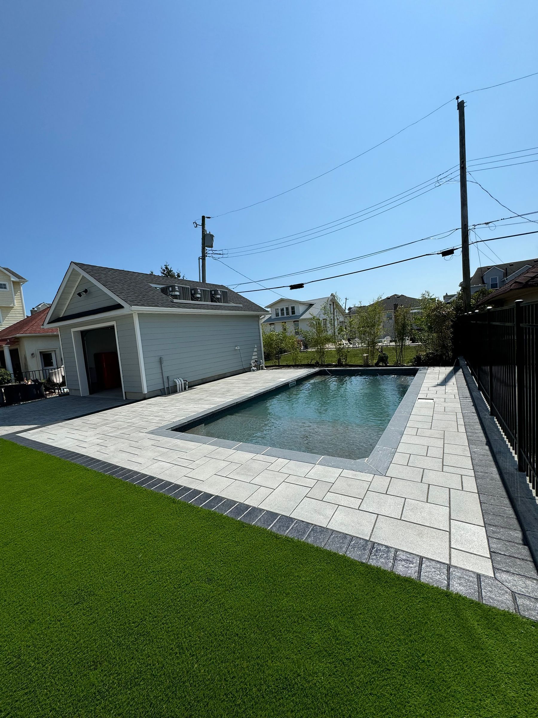 Residential property prepared for landscaping improvements