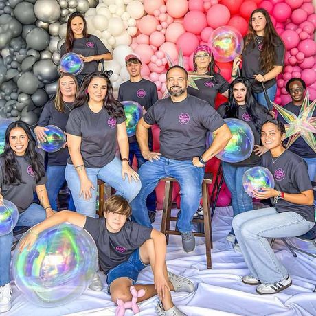 Tabitha's Balloon Bar professional install team Orlando Florida