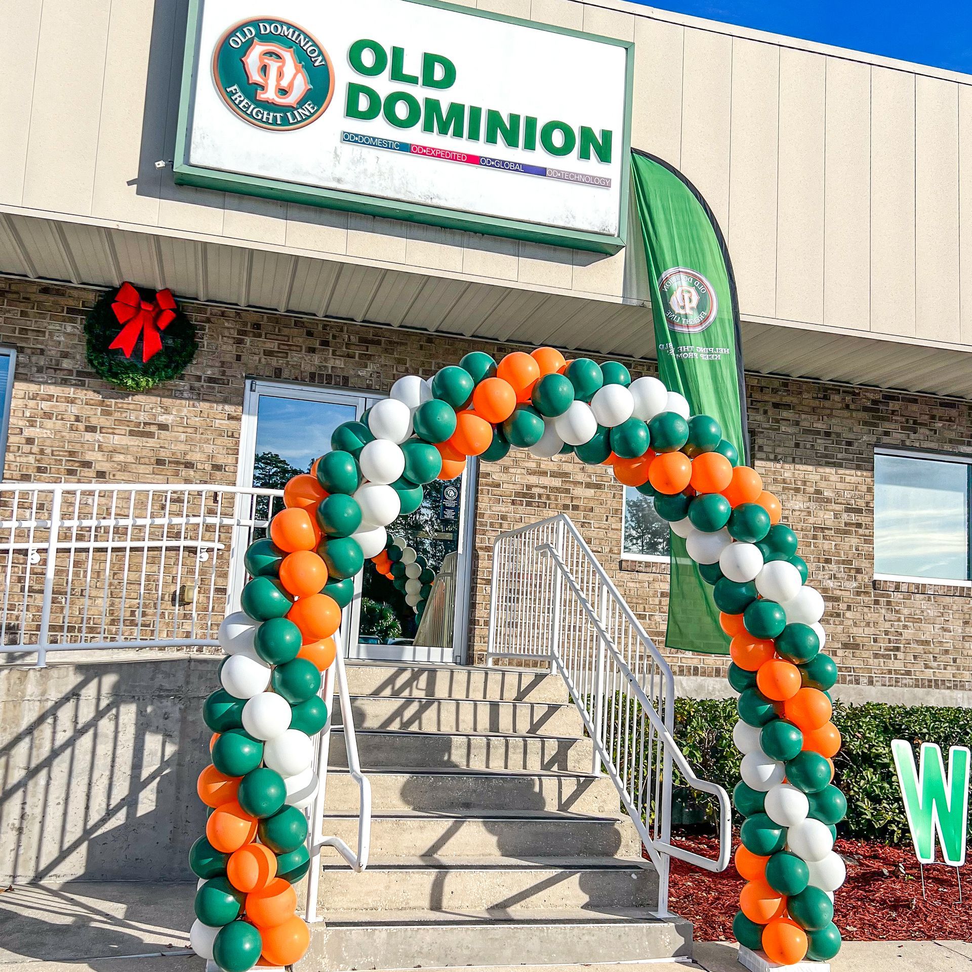 A building with a sign that says old dominion