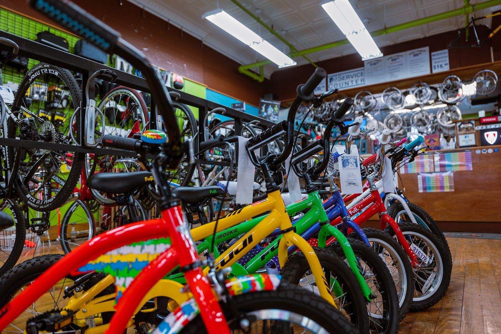 different brands of bikes