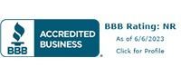BBB Accredited Business logo, with text