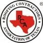Logo of the Roofing Contractors Association of Texas; a red Texas outline with