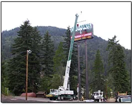 Billboard Construction — Central Point, OR — Cook Crane Corporation
