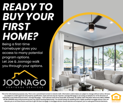 A ready to buy your first home with joonago mortgage?