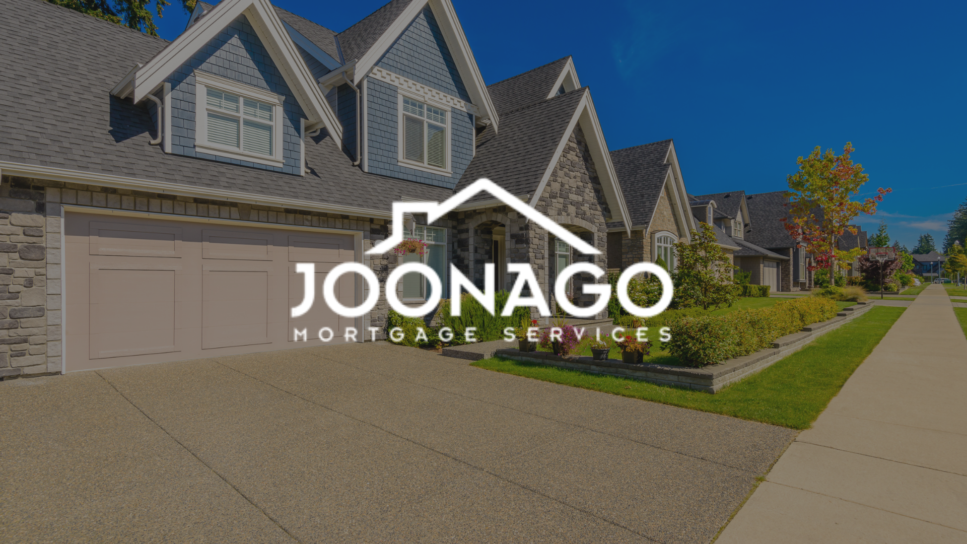 A logo for a company called joonago mortgage services