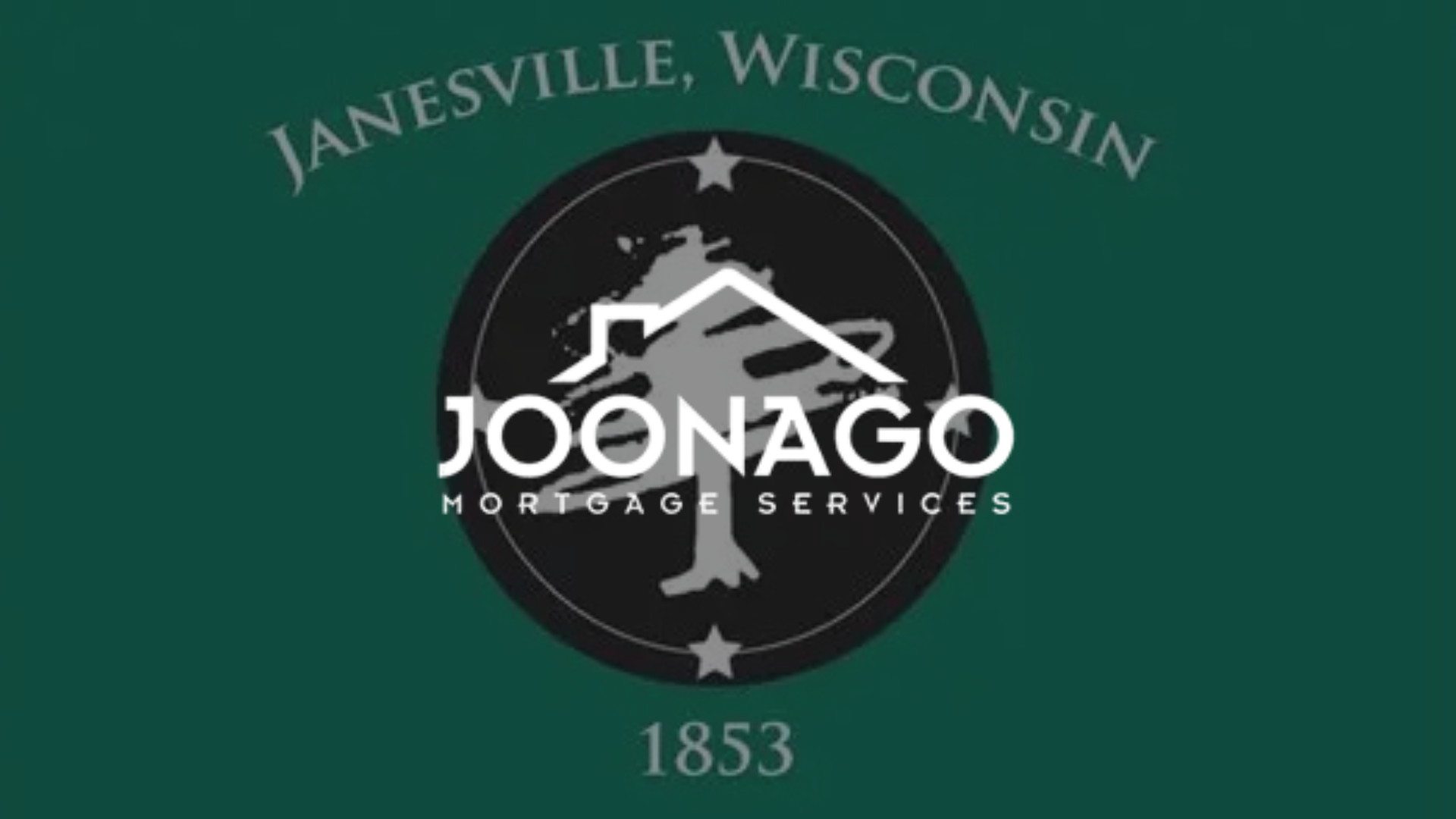janesviile wi flag with logo for a company called joonago mortgage services