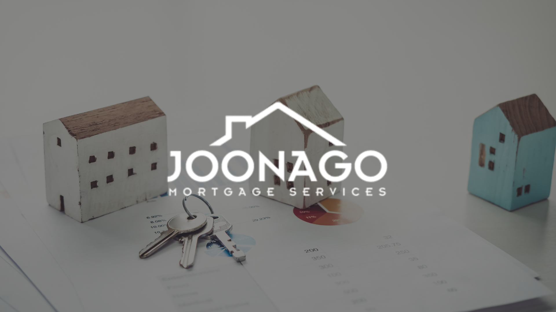 A logo for a company called joonago mortgage services