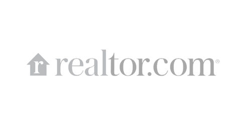 The logo for realtor.com is a gray logo on a white background.