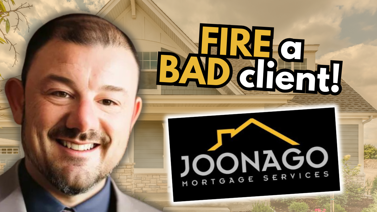 joe huljak in front of a house with the words fire a bad client