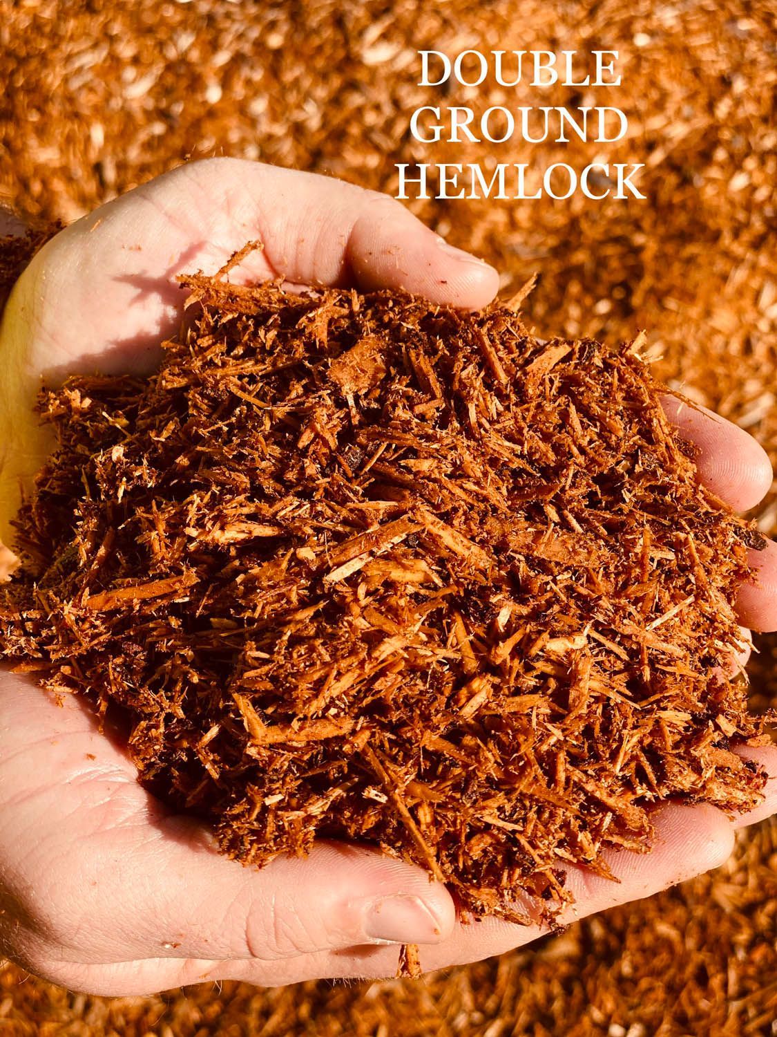 Double Ground Hemlock Mulch — State College, PA — Wood Bed Corp.