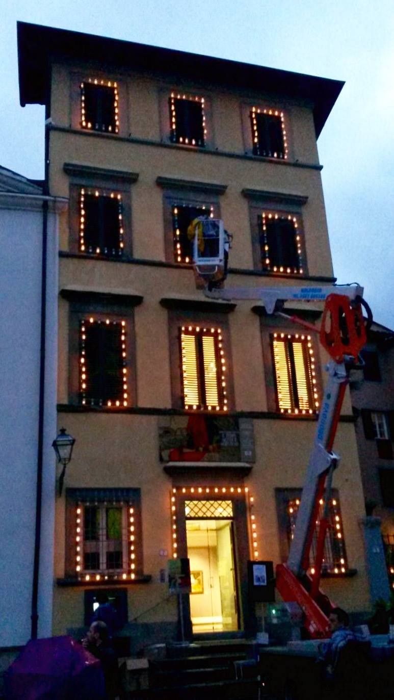 palazzina dopo il rifacimento della facciata