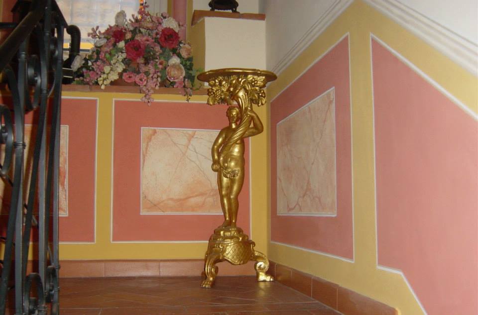 pareti soggiorno dopo la verniciatura