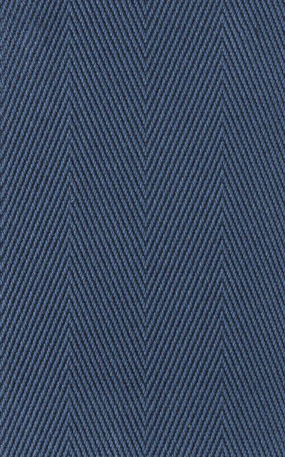 Blue herringbone fabric.