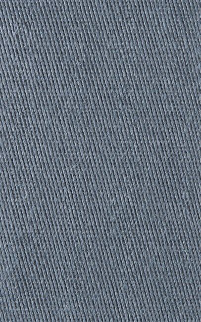 Close-up of blue denim fabric, showing diagonal weave texture.