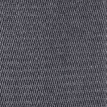 Close-up of gray fabric with diagonal lines, possibly denim.