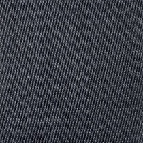 Close-up of dark denim fabric with a diagonal weave pattern.