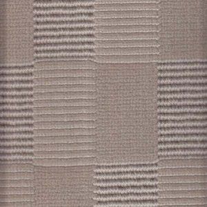 Beige fabric with textured rectangular and striped blocks.