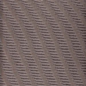 Brown patterned carpet with diagonal lines.