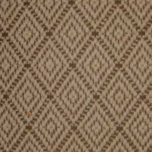 Tan and brown diamond pattern on a fabric surface.