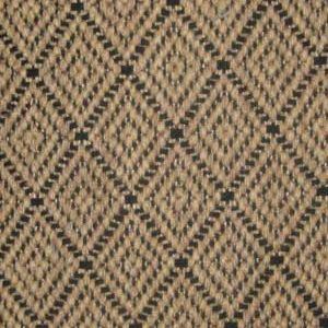 Brown and black diamond patterned woven fabric.