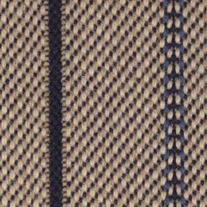 Herringbone patterned fabric with dark blue and blue stripes.