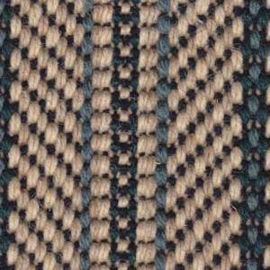 Woven fabric with a beige, black, and teal checkerboard pattern.