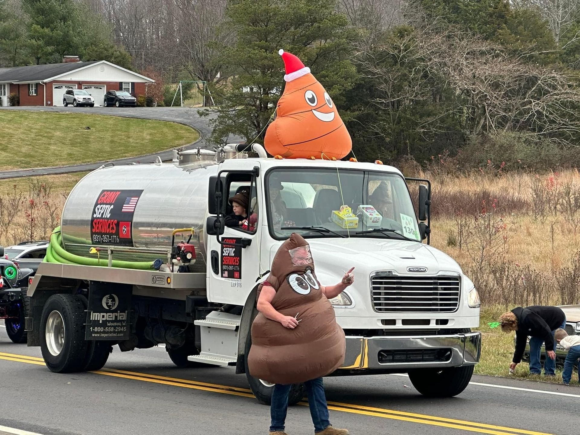 Grant Septic Services Mascot