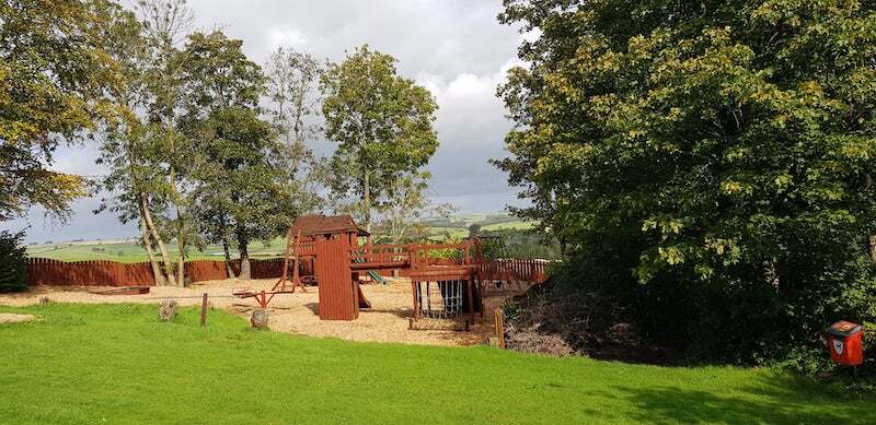 The Play park at Middlemuir Heights Holiday Park, Tarbolton, Ayrshire