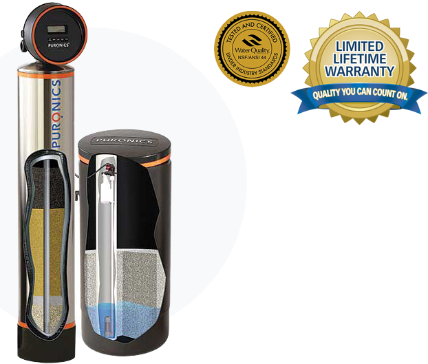 Tetra Water - A picture of a water filter with a lifetime warranty.