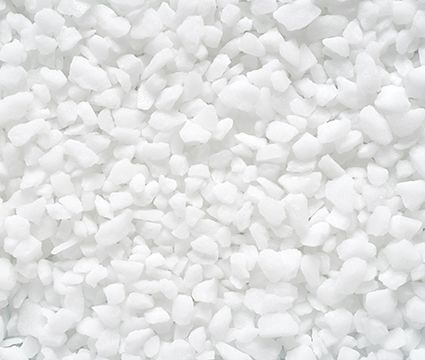 A close up of a pile of white rocks.