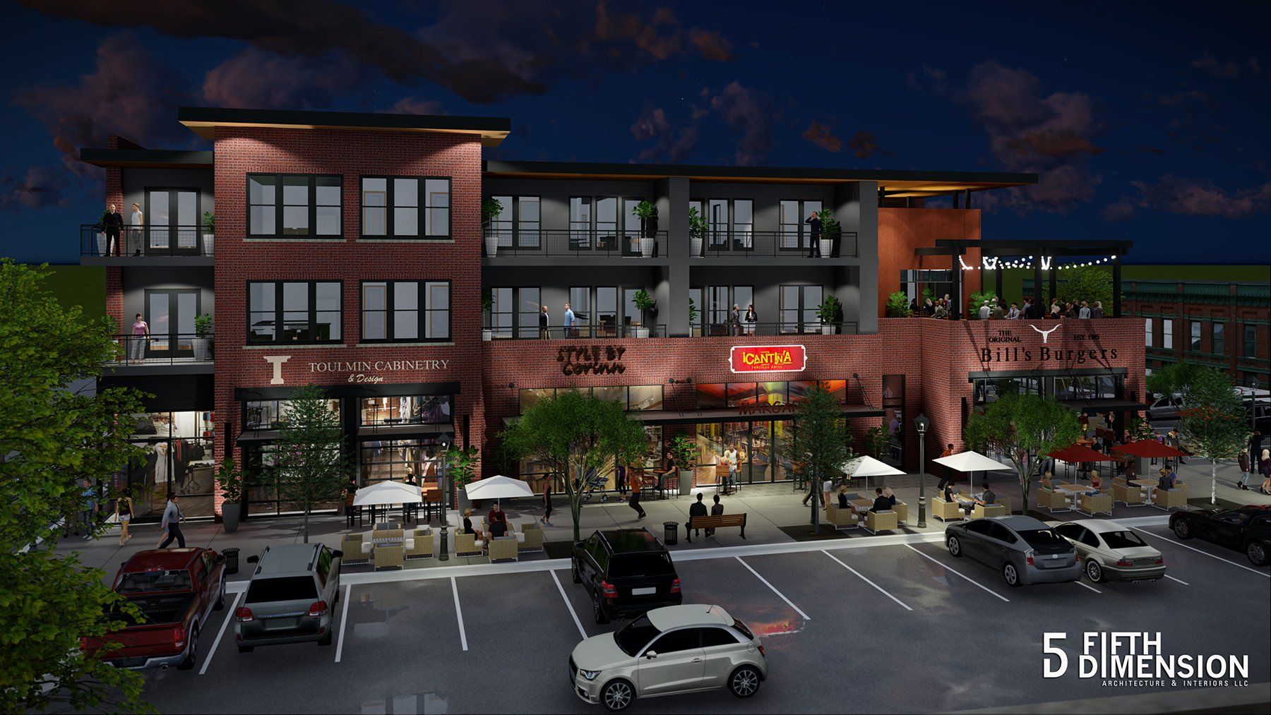 A rendering of the exterior