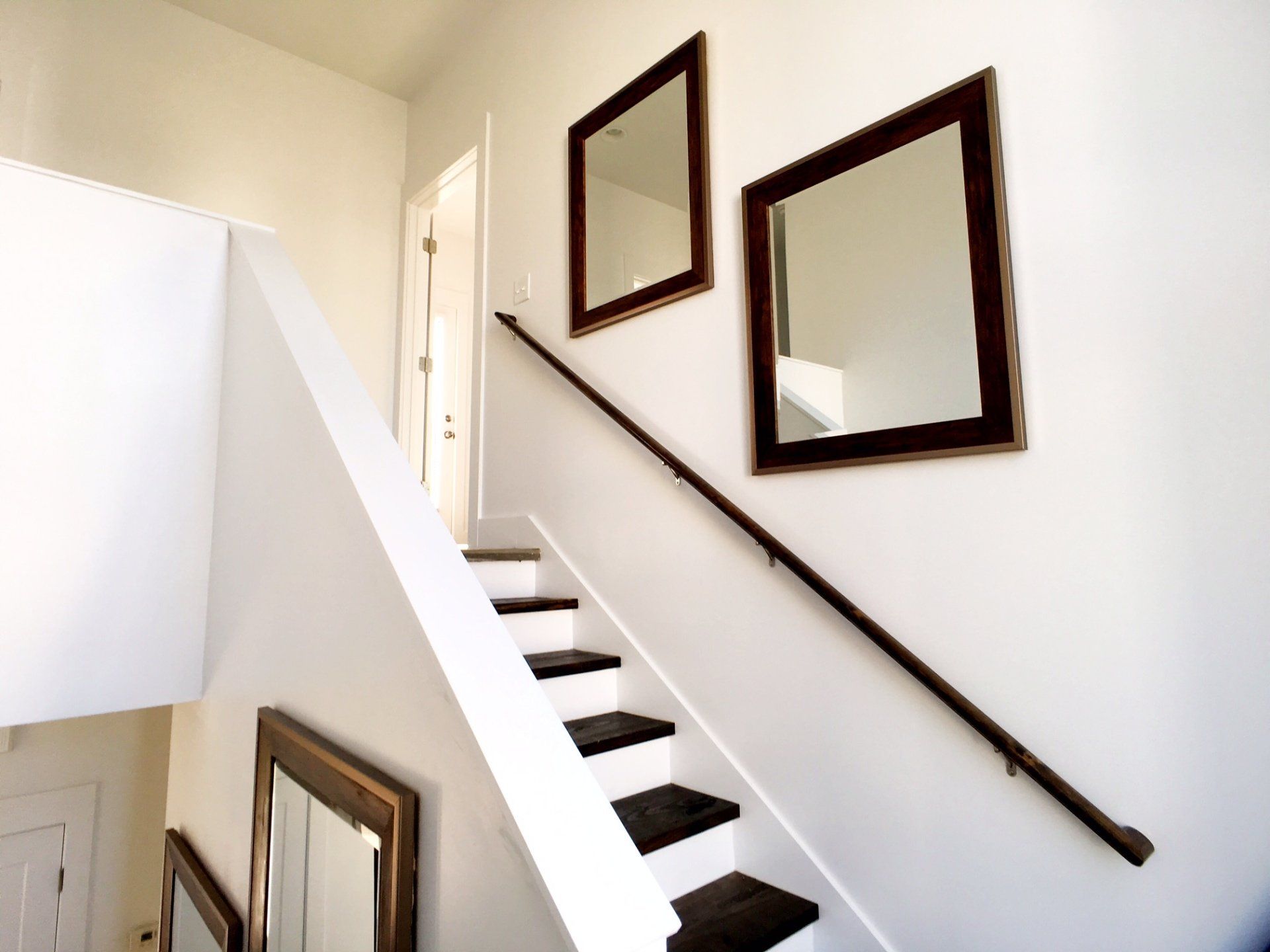 the staircase to the upstairs