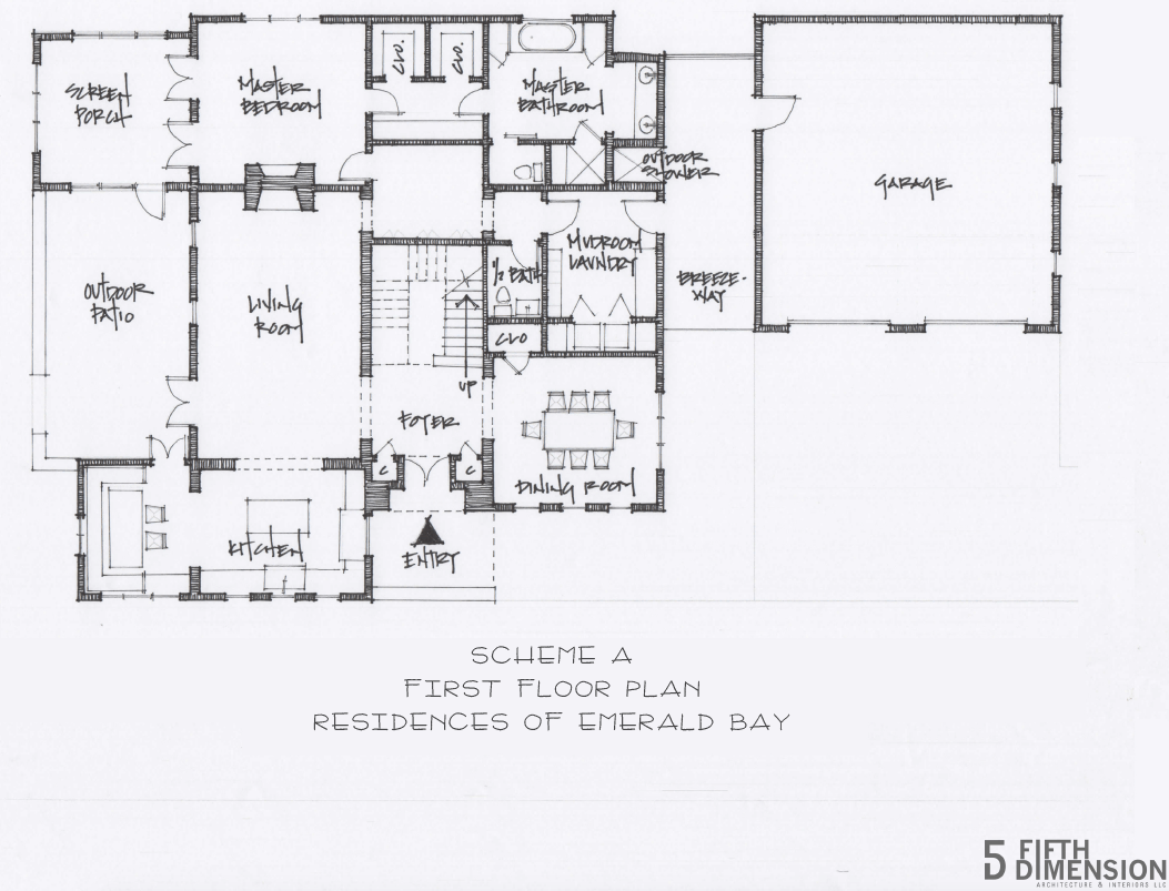 The floor plan for the building