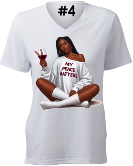 A t-shirt that says my peace matters on it