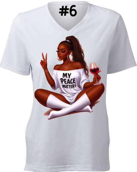 A t-shirt that says my peace matters on it