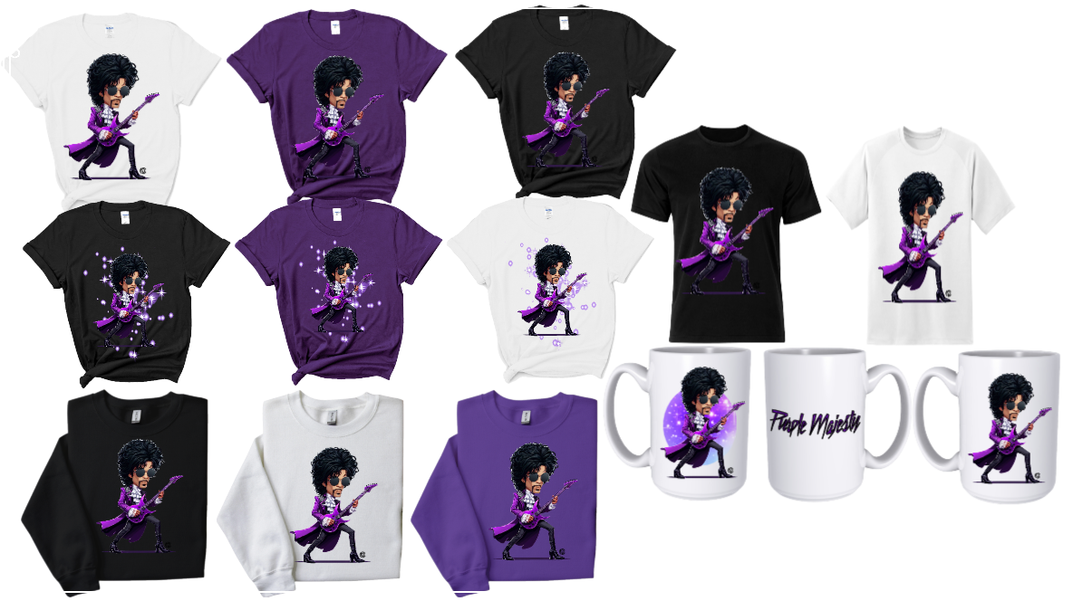 All Prince Cartoon inspired items