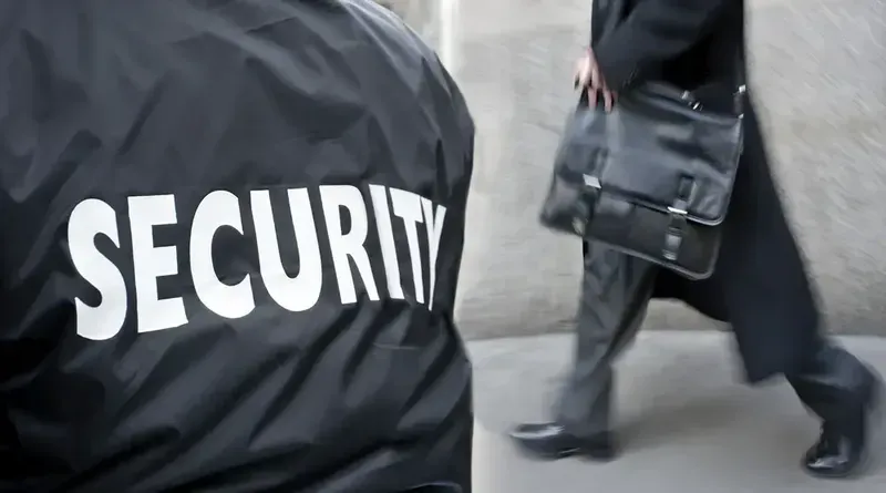 label inscription on the uniform of the security guard — Security Guards in Townsville