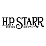 Logo for H.P. Starr Lumber Company, black text on white background.